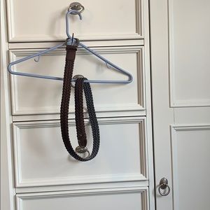 Brown fishtail style belt 37 inches long